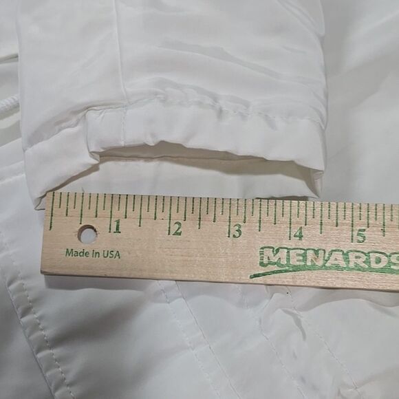 White Hooded Insulated Jacket Coat XL Fur Trim Zip Pennylane Ski Puffer Preppy - Picture 5 of 16